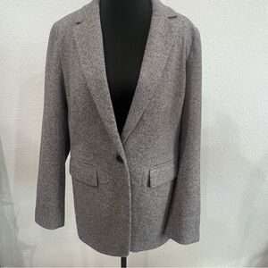 LOFT Women’s Gray Houndstooth Blazer